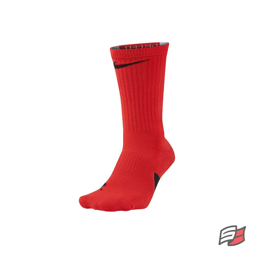 Nike Elite Versatility Crew Basketball Sock Cool Grey (065) / Black/ Cool  Grey L 