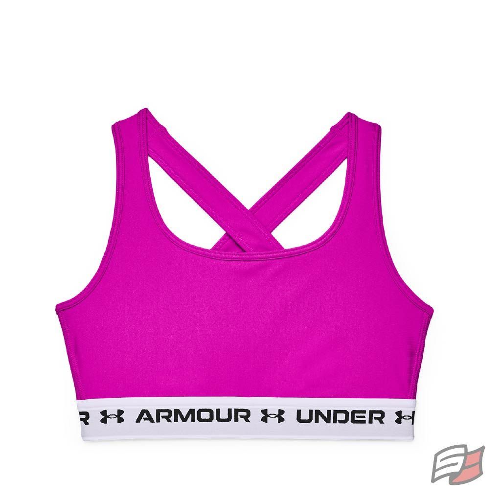 1361034-410] Womens Under Armour Mid Crossback Sports Bra