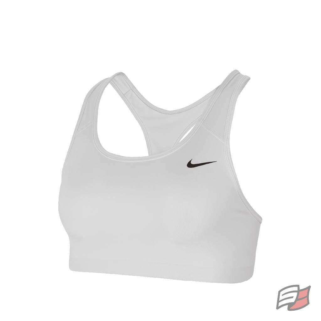 Nike Swoosh Sports Bra White / (Black)